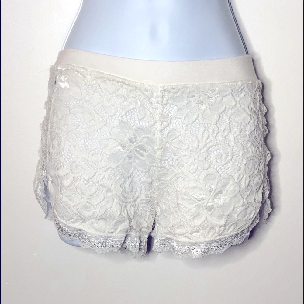 White Lace shorts